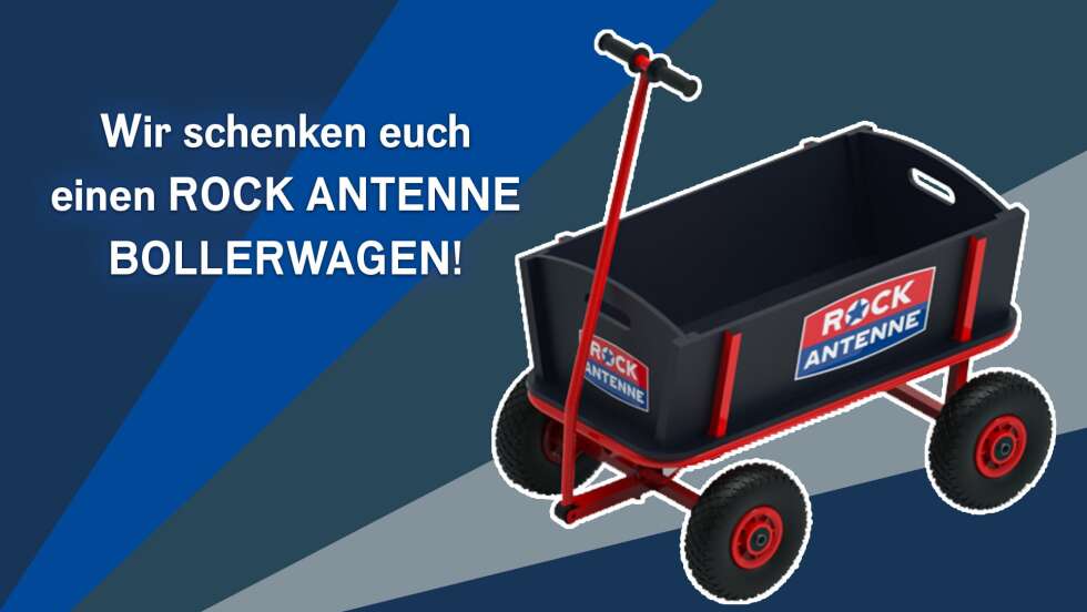 Der ROCK ANTENNE Bollerwagen für euren Vater- und Muttertag!